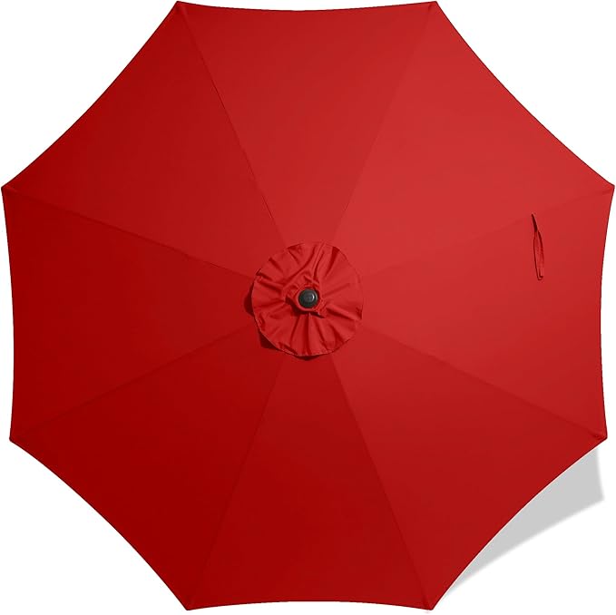 AreShark 9FT Patio Umbrella Replacement Canopy – Durable UV Protective Outdoor Table Market Umbrella Top for 8 Ribs, Canopy Only with Air Vent