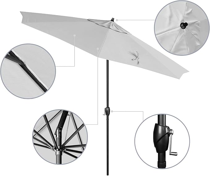 California Umbrella 9' Rd Aluminum Patio Umbrella
