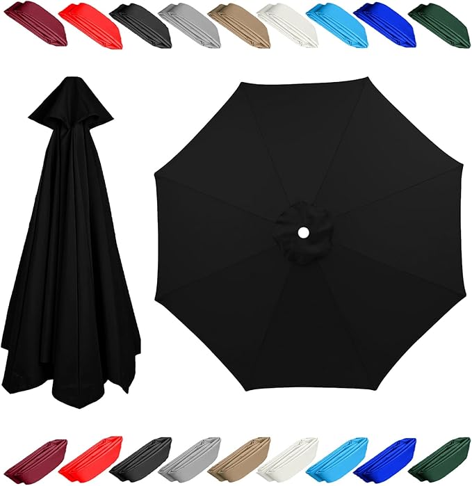 11.5ft 13 ft 8 rib umbrella replacement canopy patio umbrella fabric replacement Outdoor Umbrella Polyester Top