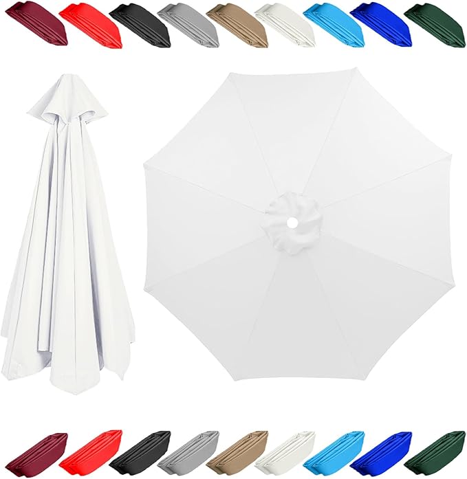 11.5ft 13 ft 8 rib umbrella replacement canopy patio umbrella fabric replacement Outdoor Umbrella Polyester Top