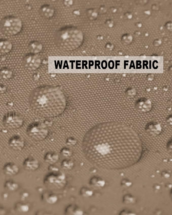 Prime Leader Outdoor Waterproof Pillow Covers Set of 2, Chinese Style Pattern Brown Background Patio Throw Pillow Covers, Decorative Cushion Case for Couch Sofa Furniture Garden, 16x16 Inch
