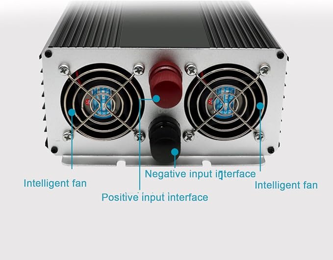 5000W Pure Sine Wave Power Inverter, 12V/24V DC to 110V/220V AC Voltage Converter, Car Inverter with Outlets for Truck/RV/Home,12V to 110V