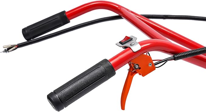 2-Stroke Gasoline Lawn Mower 49cc Hand Push Mower, 1800W Multifunction Grass Cutter Trimmer Air-Cooled Lawn Cutter Machine for Mountains, Plains, Orchards, Vegetable Fields, Greenhouses(6500-7000RPM)
