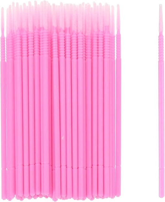 M METERXITY 100-Pack Pollinator Brush, 0.08inch/2mm Plastic Vegetable Pollinator Pen Manual Pollination Tool for Gardening/Greenhouse/Hydroponic Plants/Flower [Pink]