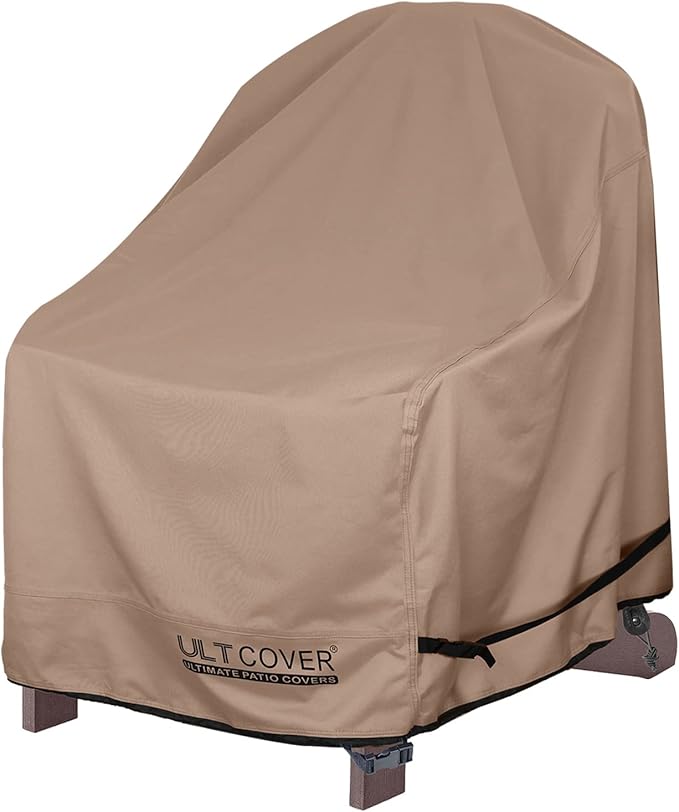 ULTCOVER Waterproof Patio Adirondack Chair Cover for Outdoor Chair Size Upto 32W x 38D x 36H inch
