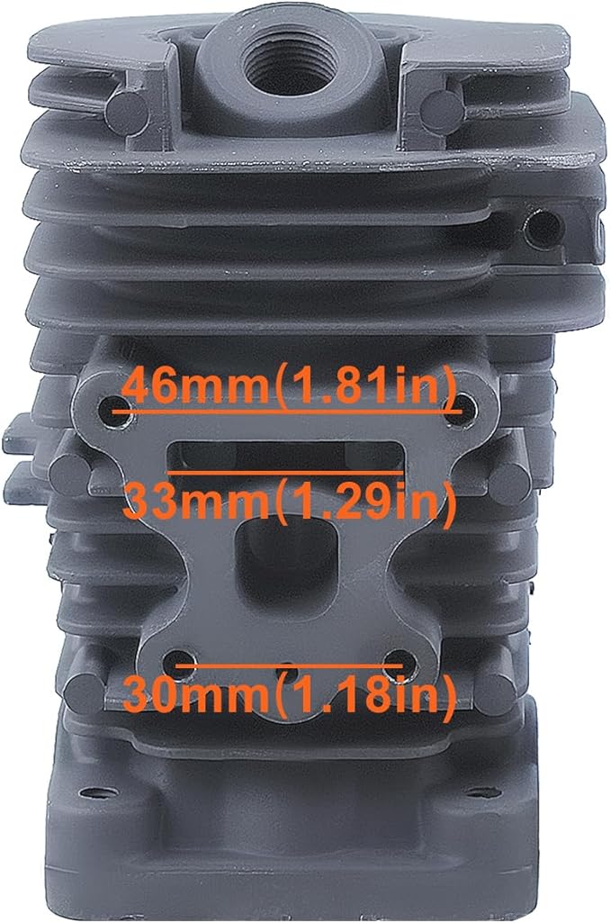 Cylinder Piston Top End Rebuild Kit for Poulan Pro PP4218AVX PP4218 PPB3416 PPB4018 P4018 P4018WM P4018WT PP4218AVL PP3516AVX PPB4218 PP3416 PPB4218 Chainsaw