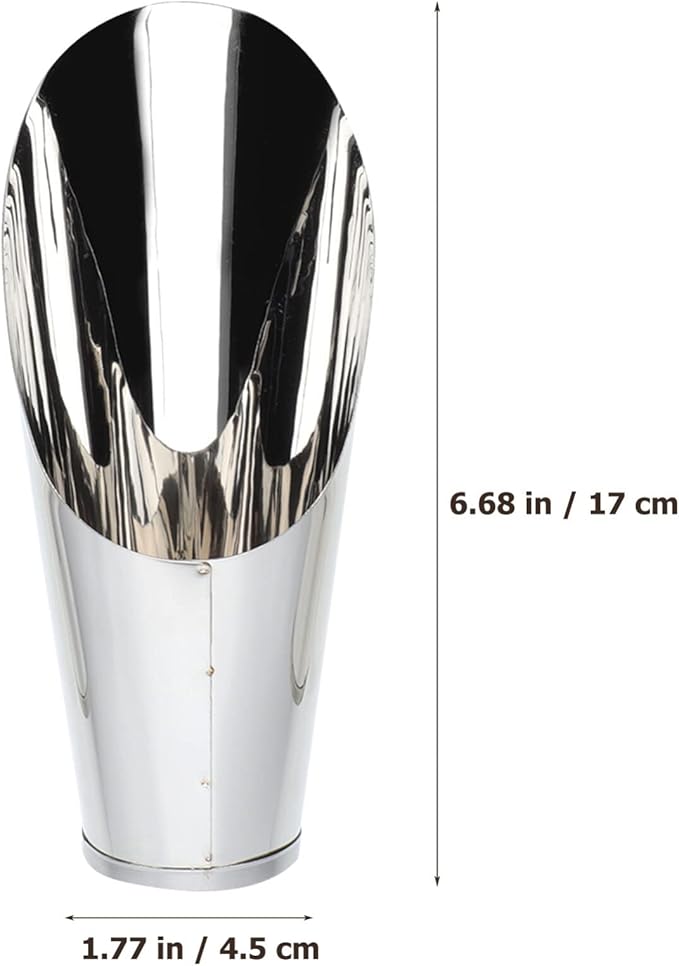 YARNOW Stainless Steel Garden Scoop Small Soil Scooper Handheld Planting Tool for Vegetables Flowers Indoor Outdoor Gardening 6.69In Portable Lightweight