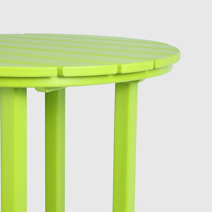 WestinTrends Malibu 37" Counter Height Round Outdoor Patio Bistro Bar Table, Lime