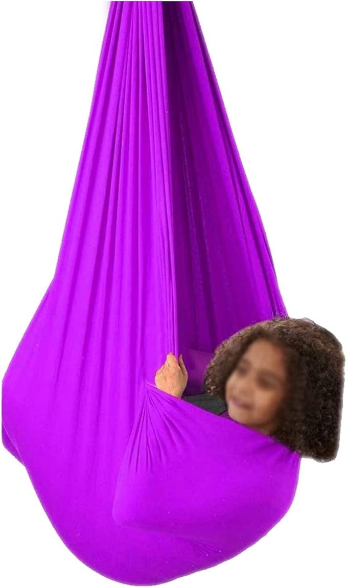 Adjustable Indoor Therapy Swing for Kids with Special Need Snuggle Hammock Great for Autism, ADHD, and SPD - Cuddle Has A Calming Effect On Children Sensory