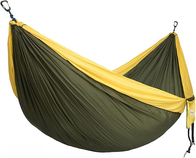 NOBRIM Hammock Camping Portable Hammocks Nylon Hammock with Tree Straps Two Carabiners Double Person Hammock Outdoor for Travel Patio