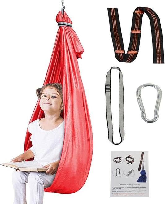 Shakven Extra Sturdy Sensory Swing for Kids | Super Cuddle Indoor Swing,Ther apy Swing Hammock for Child & Adult with Au tism, ADHD, Aspergers, Sensory Integration