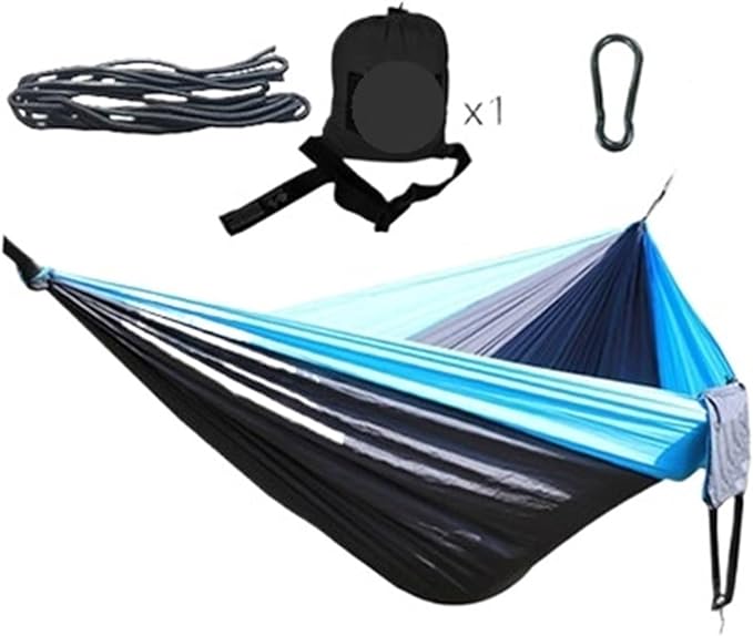 300X200CM Double Person Outdoor Garden Camping Hammock Lightweight Parachute Nylon Travel Hiking Swing Hang Sleeping Bed(02)