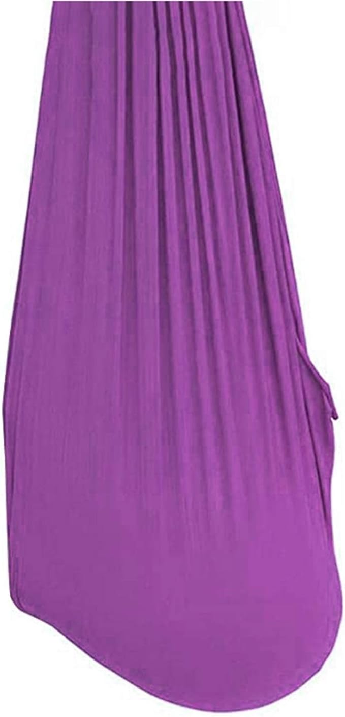 Indoor Swing for Kids Adult Sensory Elastic Swing Adjustable Hammock Yoga Swing for Autism ADHD Aspergers (Color : Purple, Size : 100 x 280 cm (L x W))