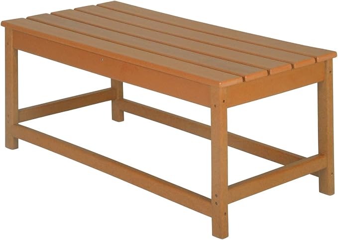 HDPE Laguna Outdoor Poly Adirondack Coffee Table, Orange