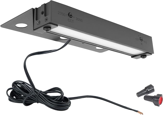 WAC Landscape Lighting, Hardscape 6in LED 12V Strip Light with Quick Release and 2-CCT 2700K-3000K in Black