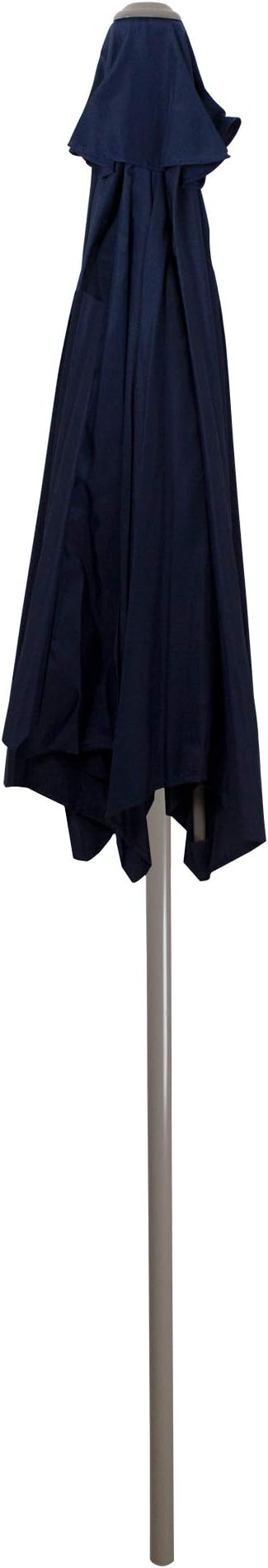 Northlight 7.5ft Outdoor Patio Market Umbrella with Hand Crank, Navy Blue