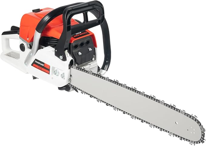 Gasoline Chainsaw,Professional 52cc Gasoline Chainsaw,20 In Cordless Handheld Petrol Chain Saw,2-Stroke 2.0kw Gas Powered Chainsaw with Low Kickback Chain,for Wood Cutting Garden Landscaping