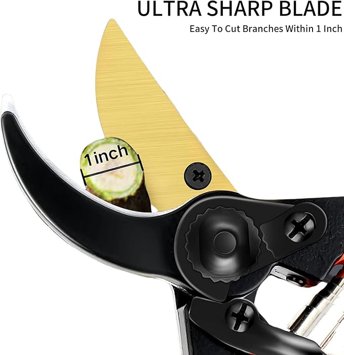 ultra-sharp garden shears, manganese steel blade, twice the result with half the effort, classic craftsmanship, integrated, long-lasting use - light flower branch pruning tool