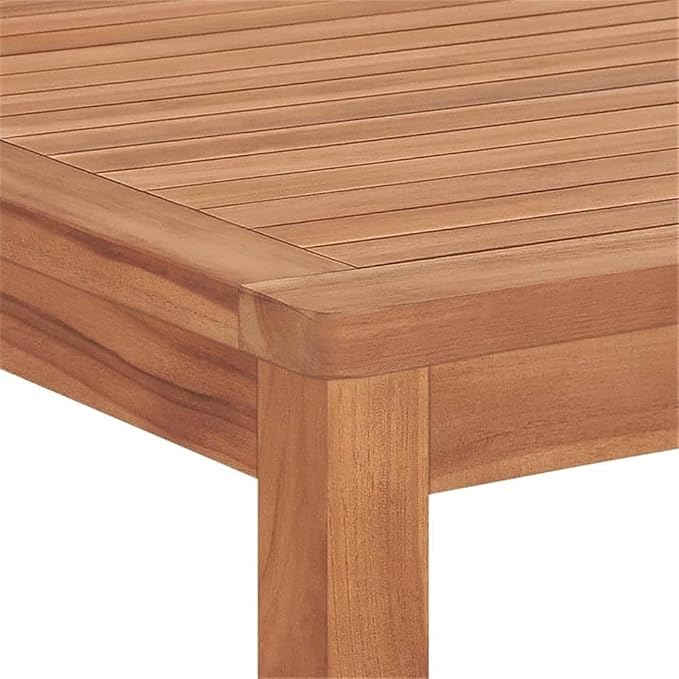 Afuera Living 3-Piece Solid Teak Wood Garden Dining Set, Matte Brown Finish, Weather-Resistant Outdoor Table 70.9 in with Benches for Patio or Garden Use, Seats Up to 4 People