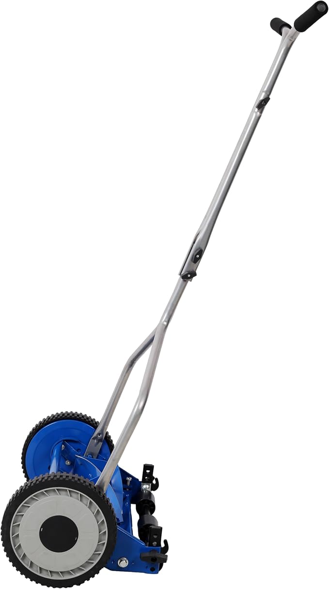 14in Push Lawn Mower, Push Reel Lawn Mower, Blue Color