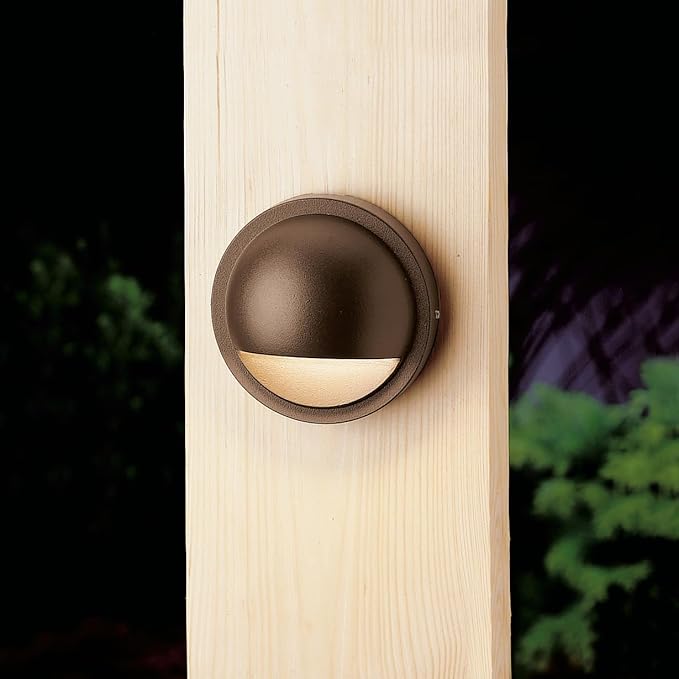 Kichler 15764AZT27R Half Moon LED Deck Light