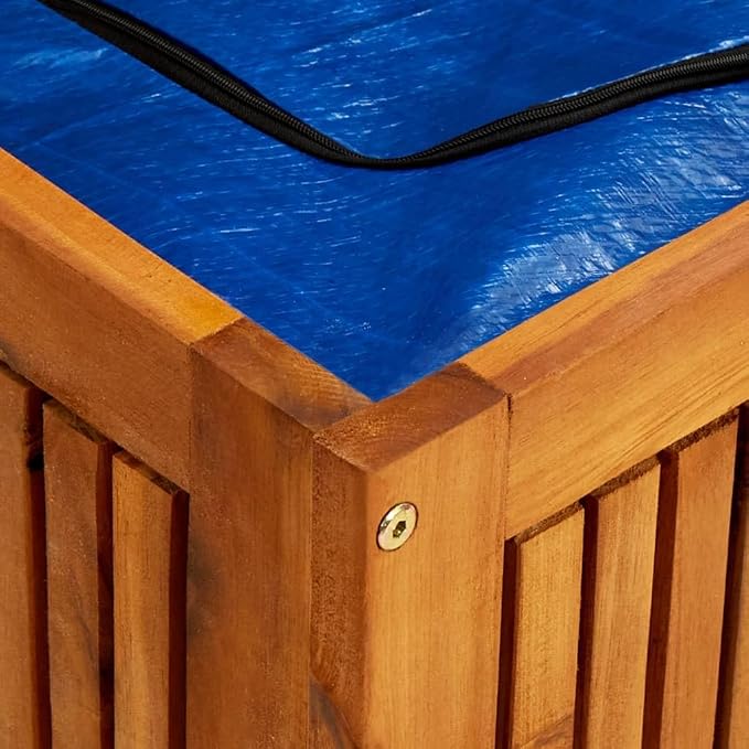Wooden Deck Box Large Outdoor Storage for Patio Furniture, Garden Tools, Pool Supplies, Outdoor Backyard Patio Storage Deck Box Container, 68.9"x19.7"x22.8" Solid Acacia Wood