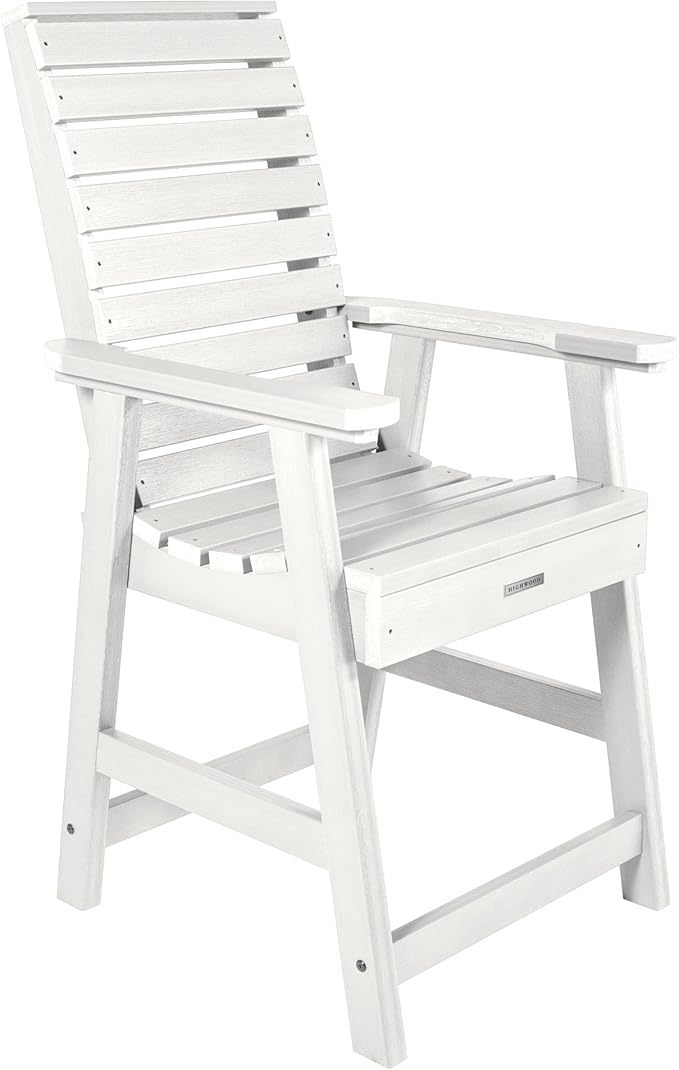 Highwood AD-ST7WL2CO5BA-WHE Weatherly 7pc Rectangular Counter Height Dining Set 84" x 42", White