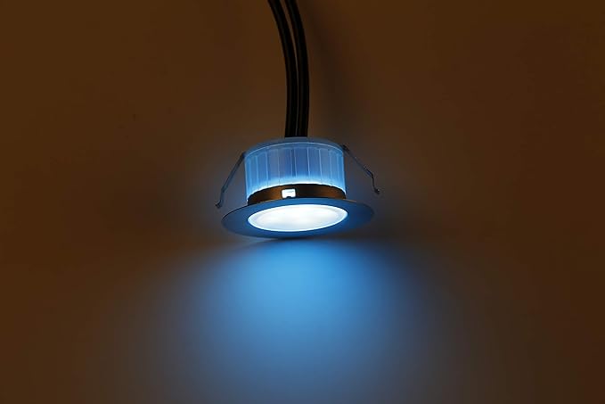 FVTLED LED Deck Lighting, 1pcs Φ1.22 Low Voltage LED Step Light Waterproof Decor Recessed Lamps Color Changing Light