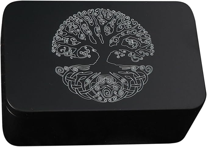Rectangle Metal Card Box Playing Tarot Container Jewelry Storage Case Packing Game Empty Cards Storage Boxes Tarot Card Case Holder Tarot Card Box Tarot Deck Holder Game Tarot Deck Boxes