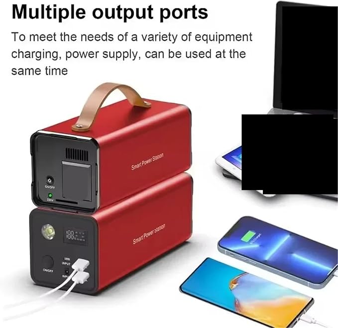 Portable Power Generator, 200V Portable Charging Station Outdoor Camping Emergency External Auxiliary Battery
