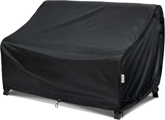 Outdoor Loveseat Cover, Waterproof, Fits up to 54"W x 38"D x 35"H, Sunproof, Tear-Resistant, Black