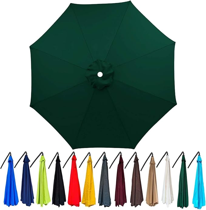 Replacement Umbrella Canopy For Market Table Beach Pool Umbrella Replacement Top Cover Patio Parasol Replacement Canopy Cover 6.5ft 7.5ft 9ft 10ft