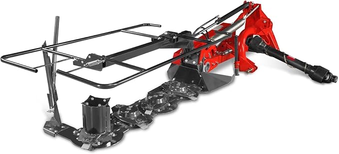 MechMaxx 6FT PTO 3-Point Disc Mower Attachments for 35-80HP Cat.2 Tractor, Model DM6
