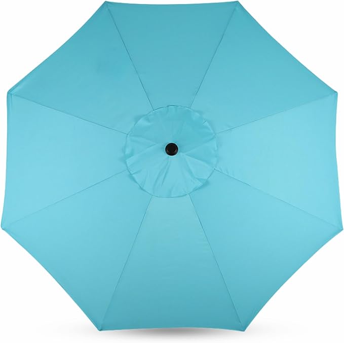 Sfmora 9ft Patio Umbrella Replacement Canopy for 8 Ribs, Outdoor Umbrella Canopy ONLY, Market Umbrella Top, Water-Resistant & UV-Protective