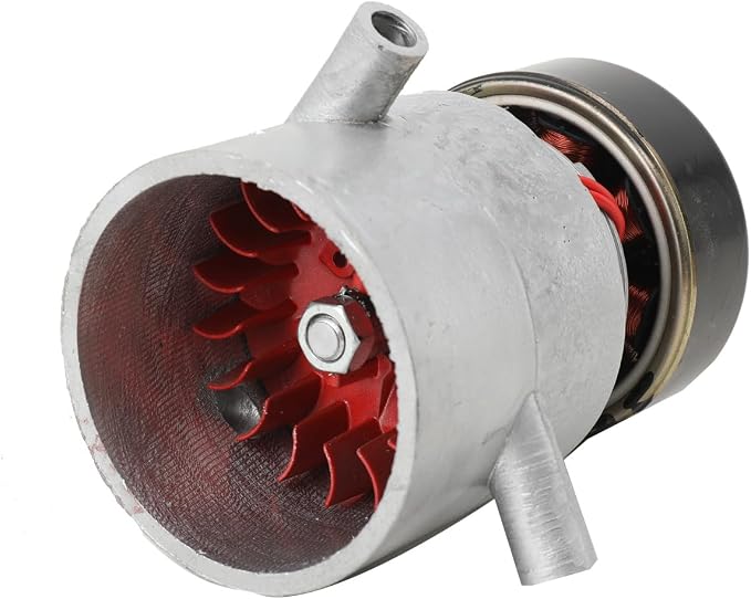 220V 50Hz 1000W Aluminum Alloy Turbine Hydroelectric Generator with 3 PVC Connector, Portable Water Turbine Generator 3500RPM Pure Copper Coil, Piped Hydro Generators For Outdoor Use, Rivers