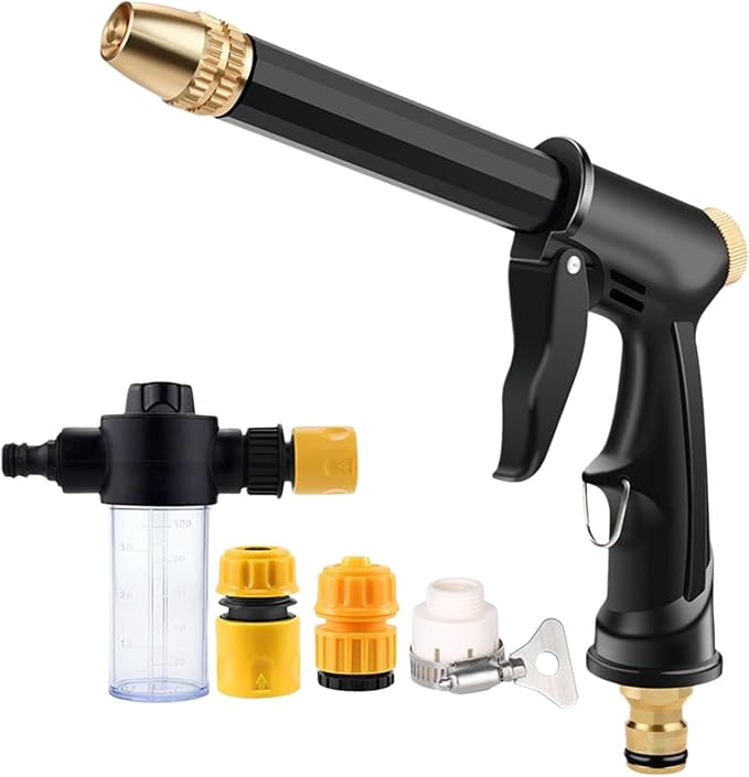 High Pressure Sprayer for Car Wash & Patio Cleaning, Easy Outdoor Watering Tool for Homeowners (BB)