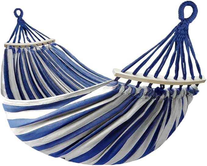 NOBRIM Camping Hammock Thickened Fabric Canvas Hammocks Travel Swing Hanging Bed with Bag Hammock for Travel Camping Camping Accessories