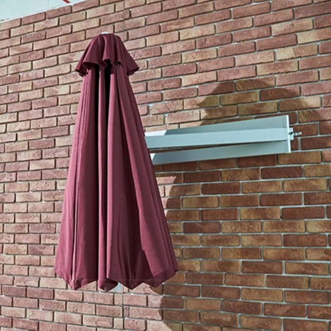 Wall-mounted Shading Umbrellas Sunshade With Adjustable Pole Outdoor Garden Patio Parasol Suitable For Gardens Courtyards Balconies Etc