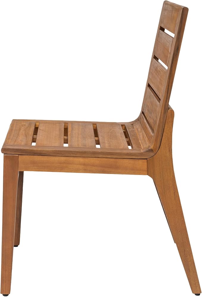 Christopher Knight Home Josie 7 Piece Acacia Wood Outdoor Dining Table Set for 6, Extendable Dining Table and 6 Armless Chairs Set with Slatted Design, Outdoor Patio Furniture Set for Dinner, Teak