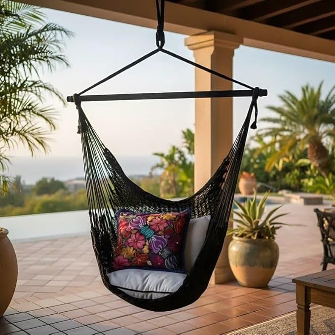 Sitting Hammock (Black, Cotton)