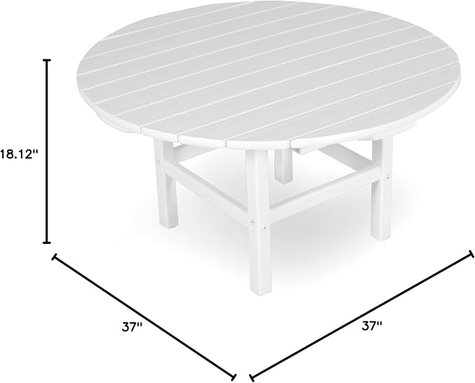 Ivy Terrace™ Round 37" Conversation Table in White