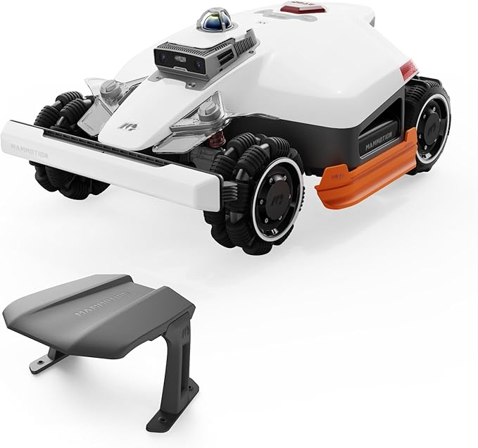Mammotion LUBA 3 AWD 5000H Robot Lawn Mower with Garage (Ship Separately), 1.25 Acres, 360° LiDAR+NetRTK+AI Vision, All-Wheel-Drive for 80% Slopes, 50 Multi-Zone Management, Cutting Height 2.2"-4.0"