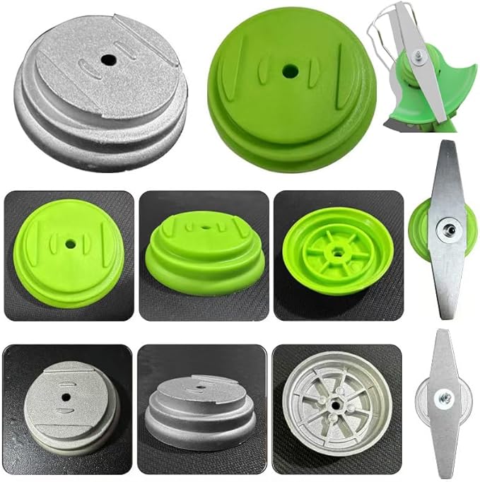 2Pcs Steel Wire Weed Brush Cutter Trimmer Head, Wired Trimmer Head Replacement Weed Wackers Attachment for Electric Cordless String Trimmers, Weed Wrecker