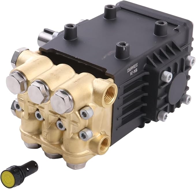 Triplex Pressure Washer Pump TS1811 T-47 Series 4.5GPM 3500PSI 1125RPM 24MM Solid Shaft