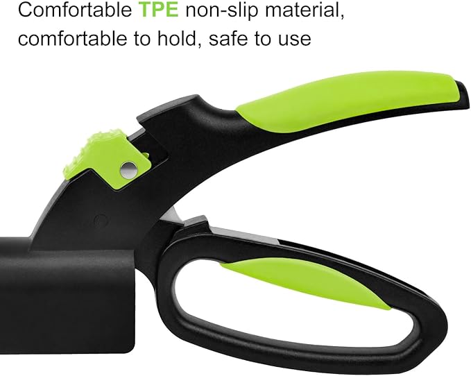 SZHLUX Grass Shears 360-Degree Swivel Blades, Ultra-Sharp Grass Cutter with 5’’ Stainless Steel Blades, Gardening Shears and Plant Cutting Scissors