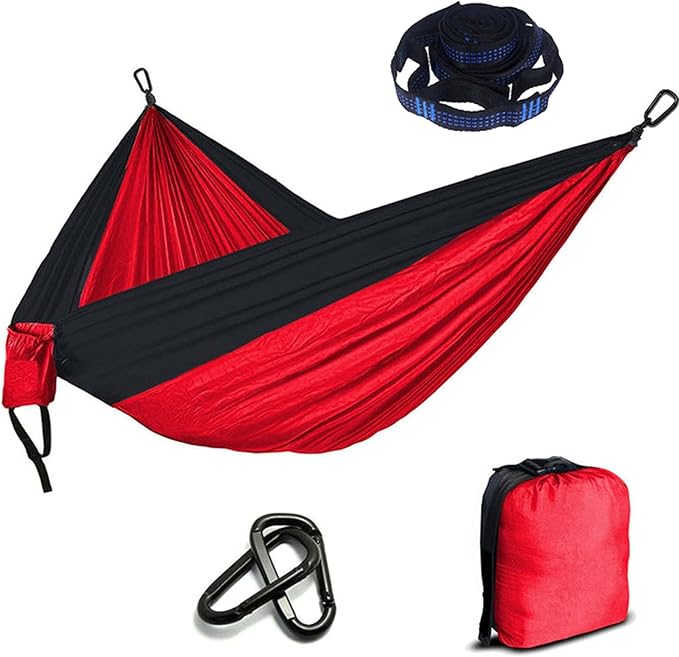 Camping Hammocks for Outside, Double Hammock Chair Outdoor, Portable Hammock for Trees, Hammocks for Outside Heavy Duty, for Beach, Backyard, Patio