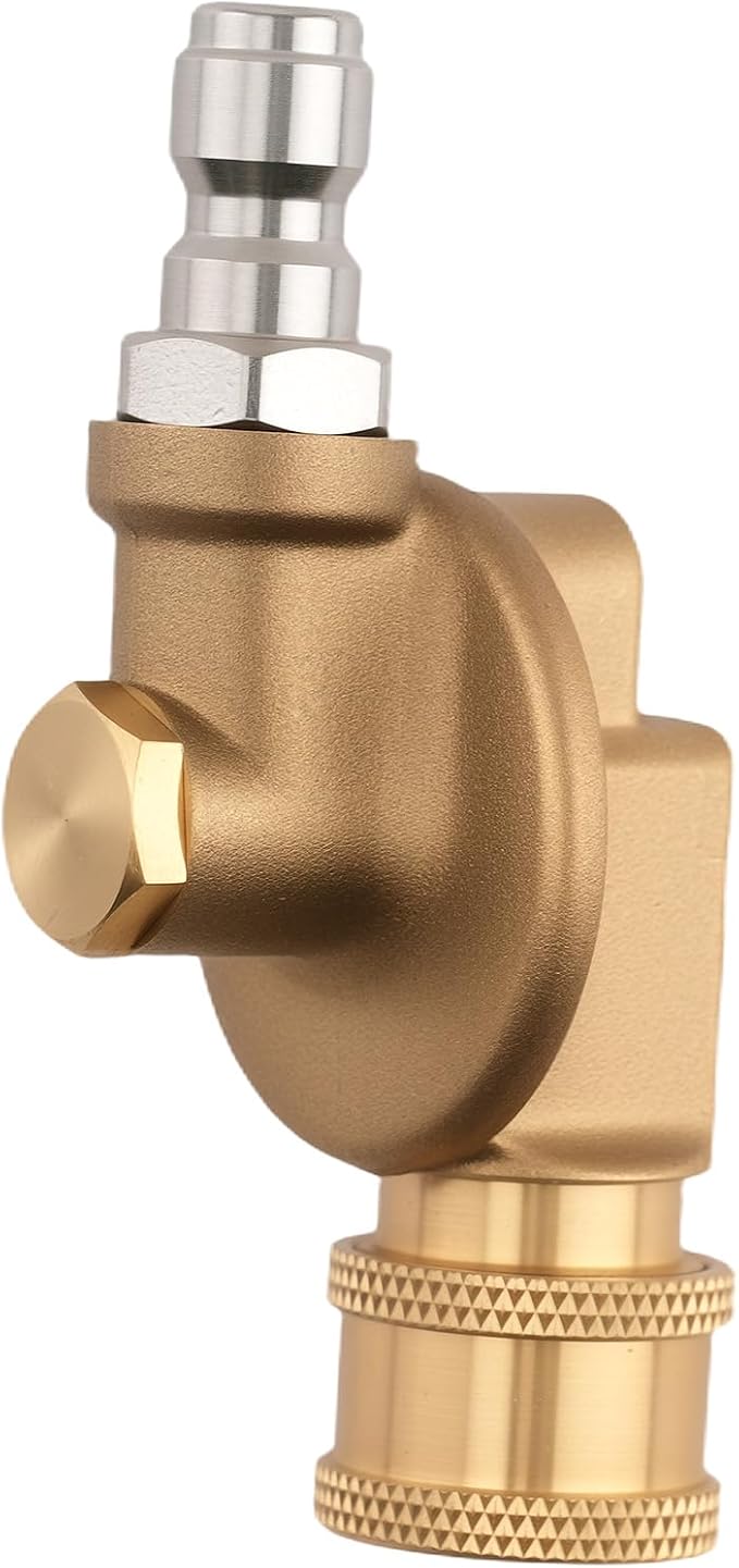 maXpeedingrods Pressure Washer Gutter Cleaner Attachment, 1/4” Quick Connect Pressure Washer Pivoting Coupler, 240 Degree with 7 Angles for Power Washer Nozzle, 4500PSI