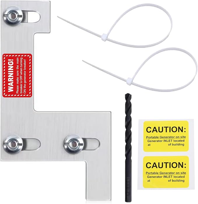 Aupoko Generator Interlock Kit Compatible with ITE, Gould, Murray, Siemens 150 or 200 Amp Panel, Electrical Interlock Kit, 1 1/4 Inch Spacing Between Main Circuit Breaker and Generator Circuit Breaker