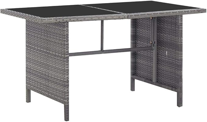 Patio Lounge Set with Cushions,Outdoor Patio Furniture,Outdoor Chat Conversation Set,Garden Furniture Sets,for Patio,Backyard,Garden,Outdoor,6 Piece Poly Rattan Gray