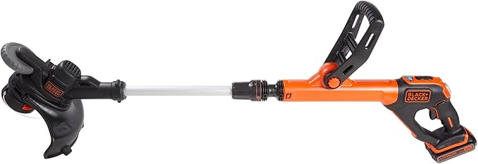 BLACK+DECKER 20V MAX Cordless String Trimmer with Power Drive Transmission, 2-Speed Control, Auto Feed, 12-Inch (LST522-CA) (Renewed)
